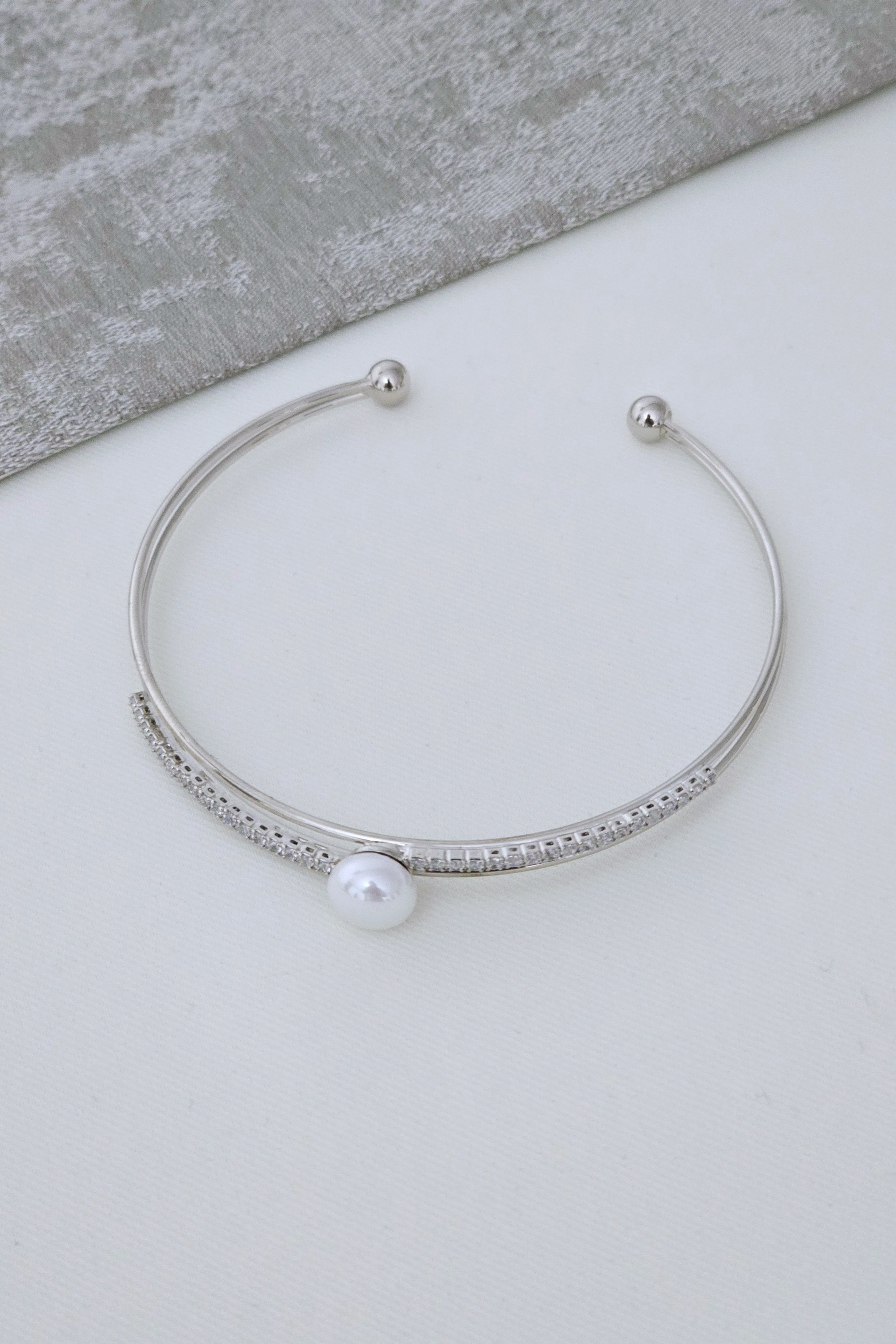 Xuping İncili Silver Bileklik
