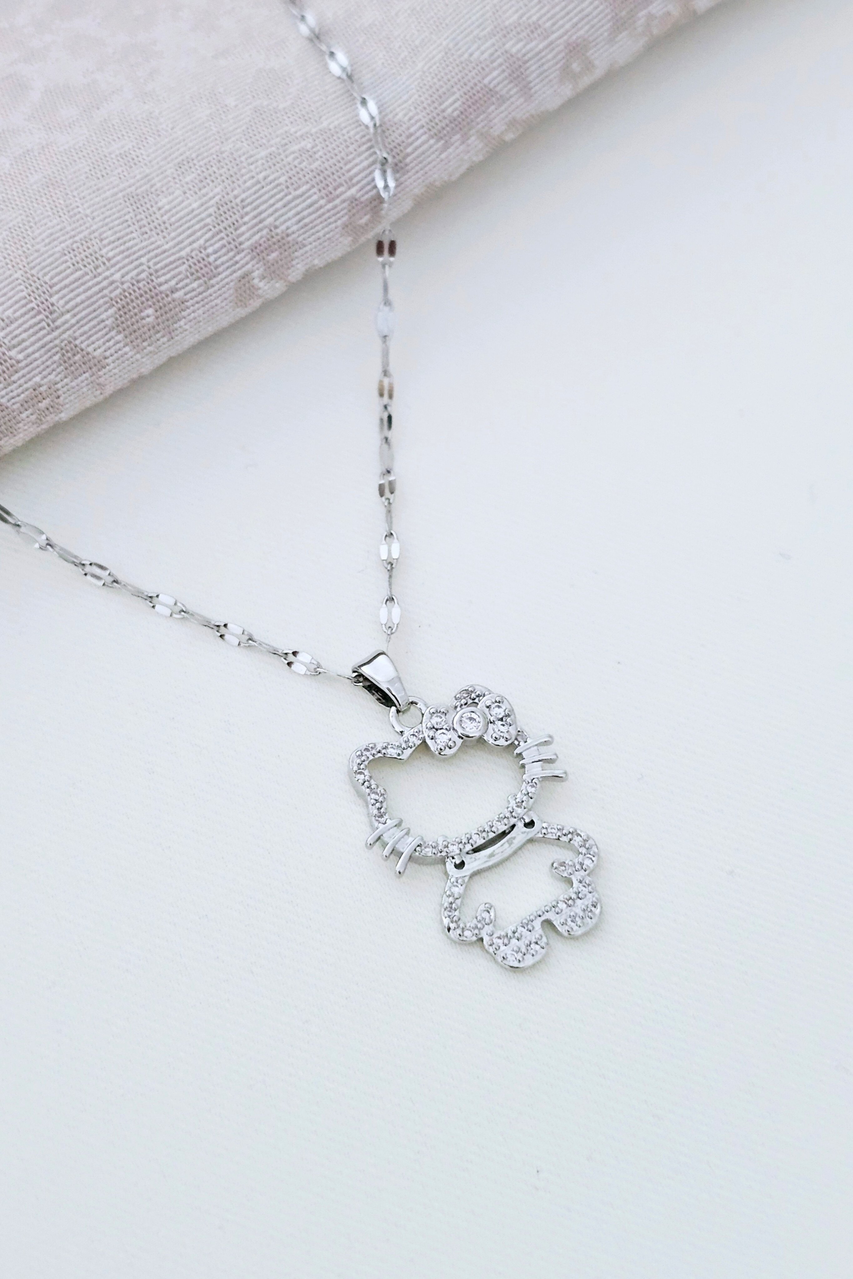 Çelik Hello Kitty Silver Kolye