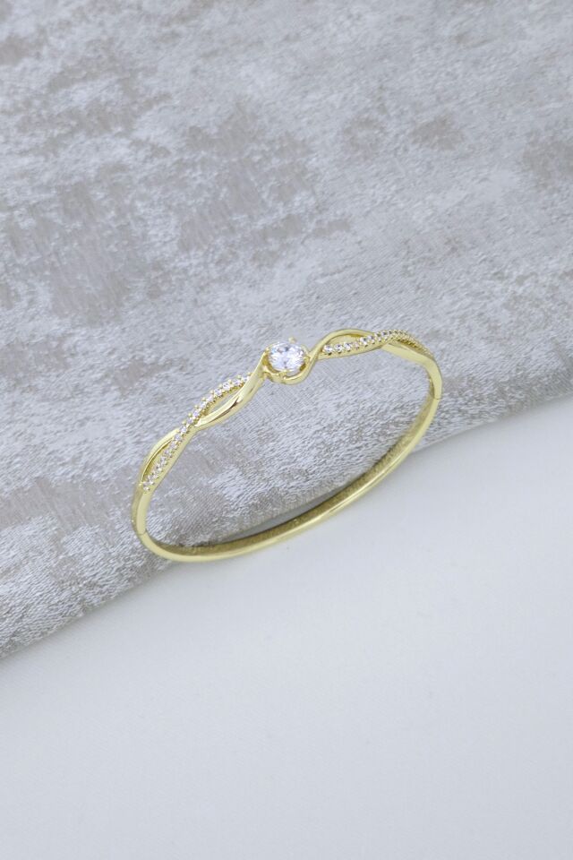 Xuping Tektaş Bileklik Gold