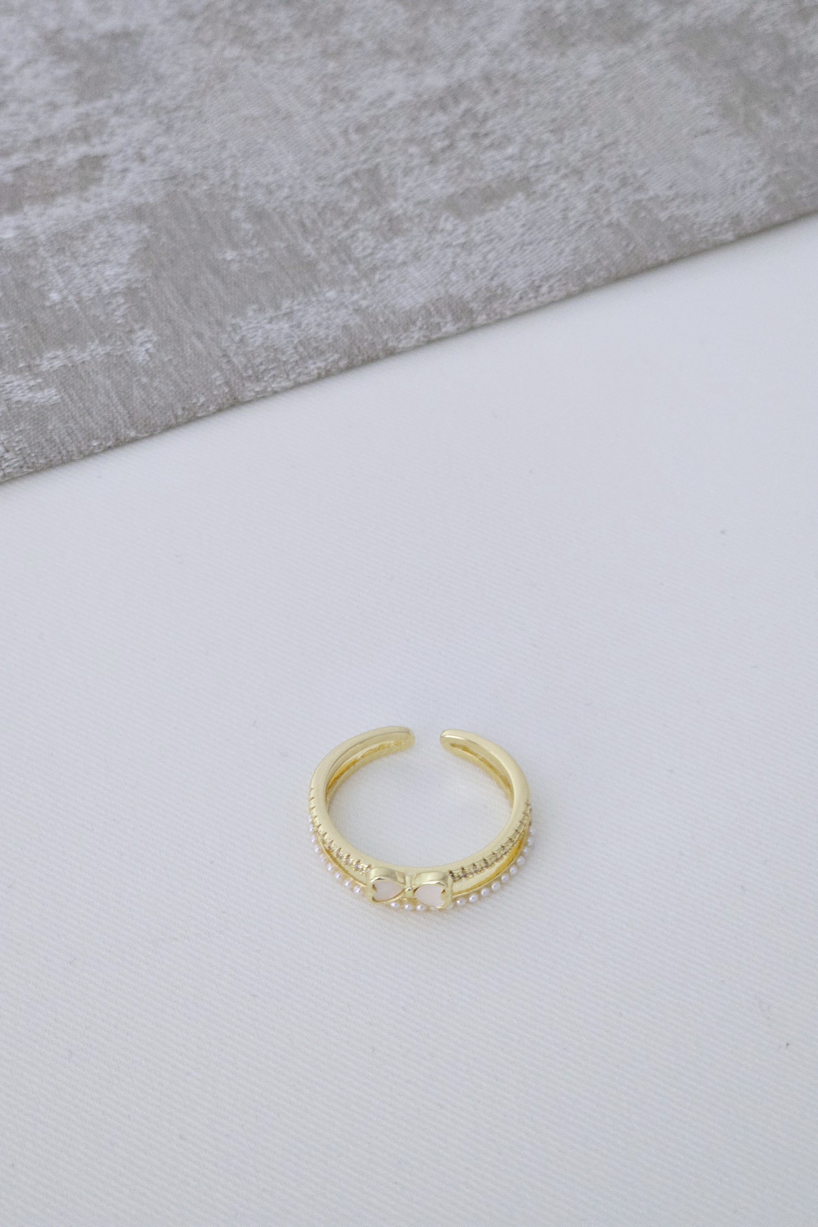 Kurdele Yüzük Gold Taşlı