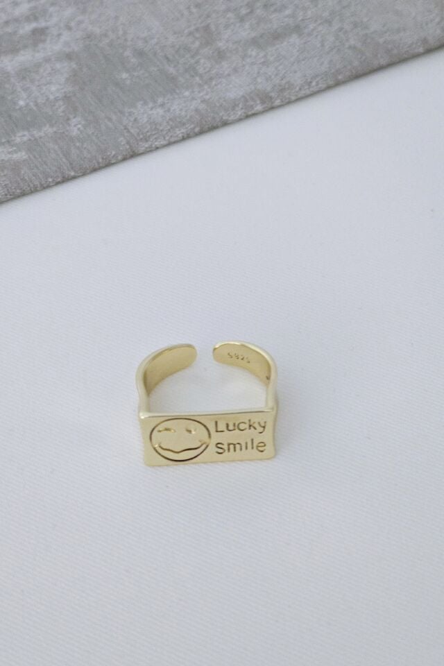 Gold Lucky Smile Yüzük