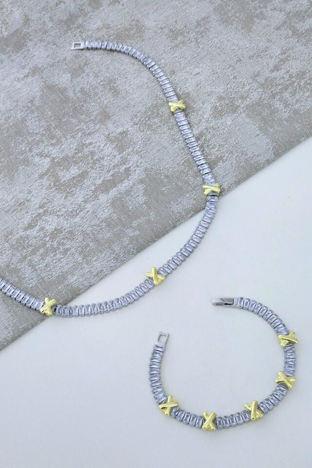 Su Yolu Xoxo Vip Kolye Bileklik Takım