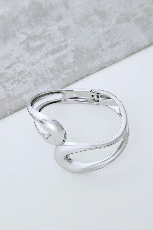 Modern Tasarım Silver Kelepçe Bileklik