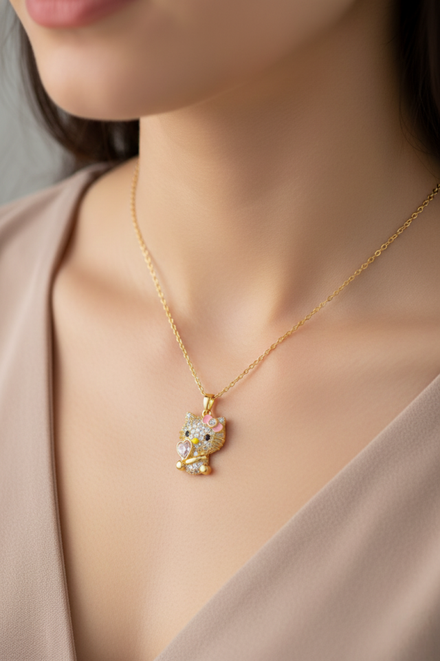 Vip Hello Kitty Kolye Gold