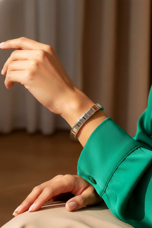 Çelik Nomi Bileklik Silver