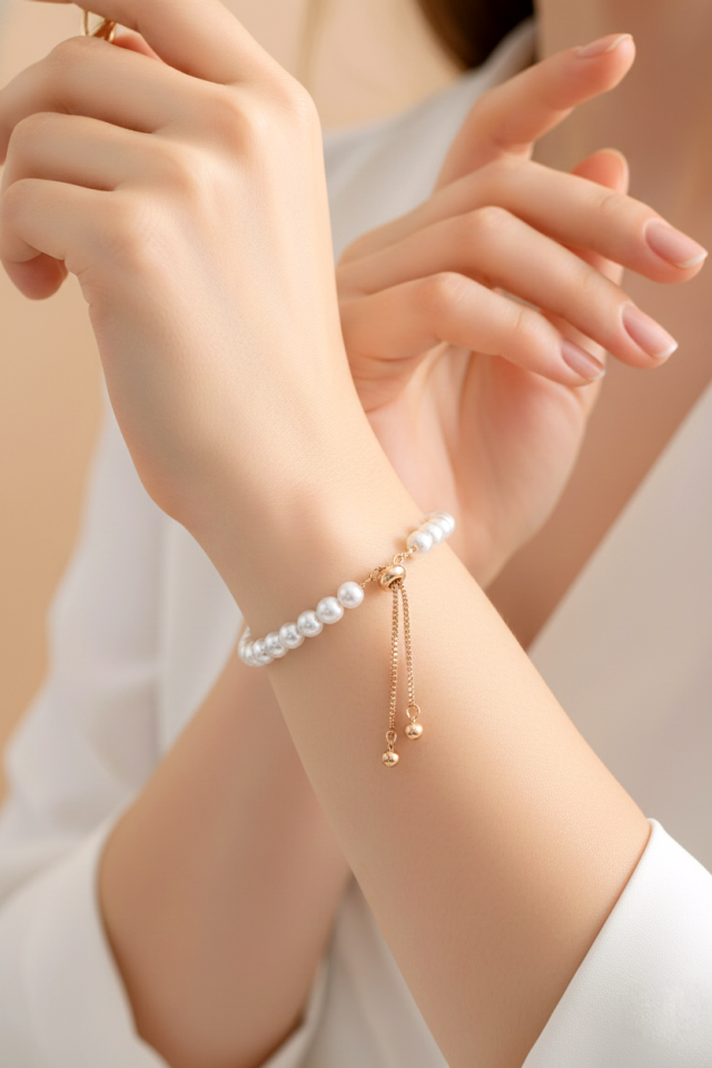 Ysx Asansörlü İnci Bileklik