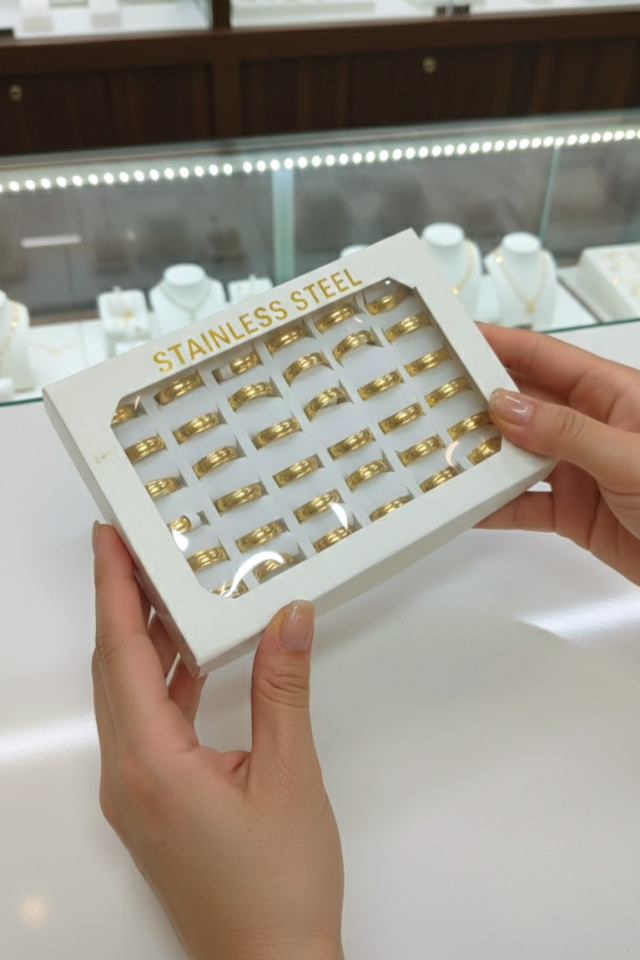 Çelik Gold Alyans Yüzük