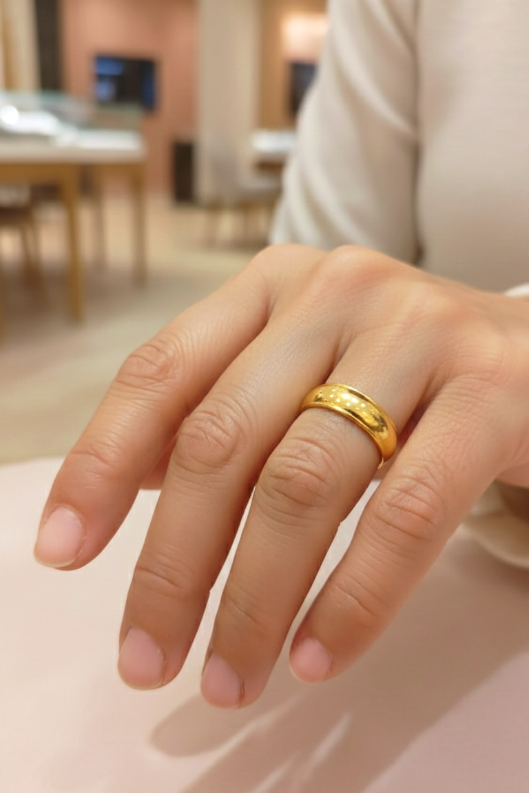 Çelik Gold Alyans Yüzük