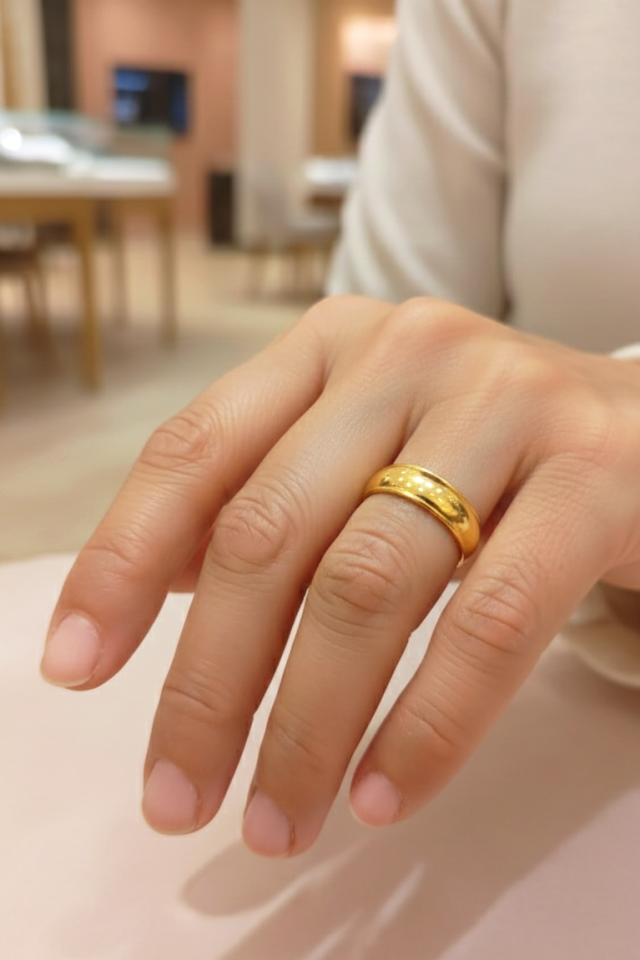 Çelik Gold Alyans Yüzük