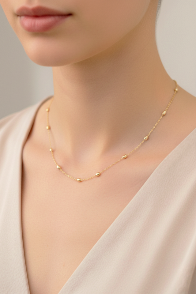 Xuping Badem Dorika Zincir Kolye