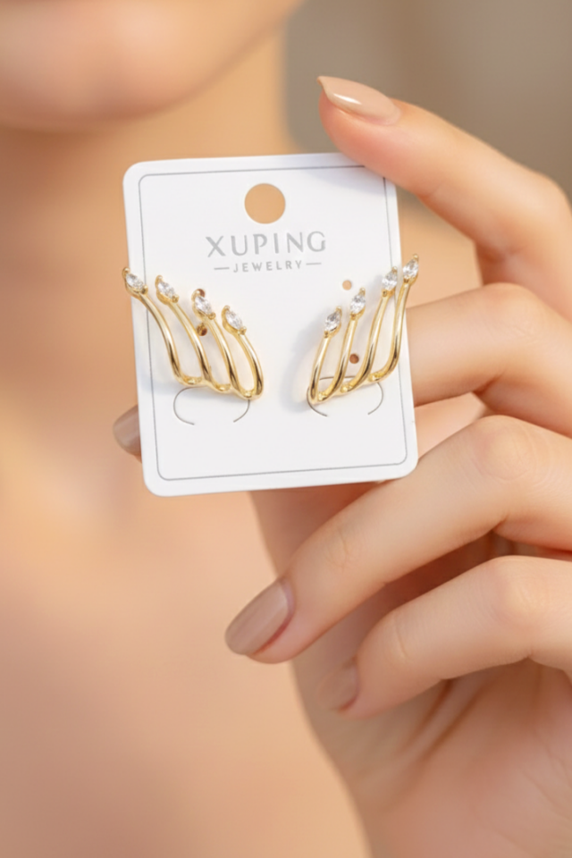 Xuping Taşlı Küpe