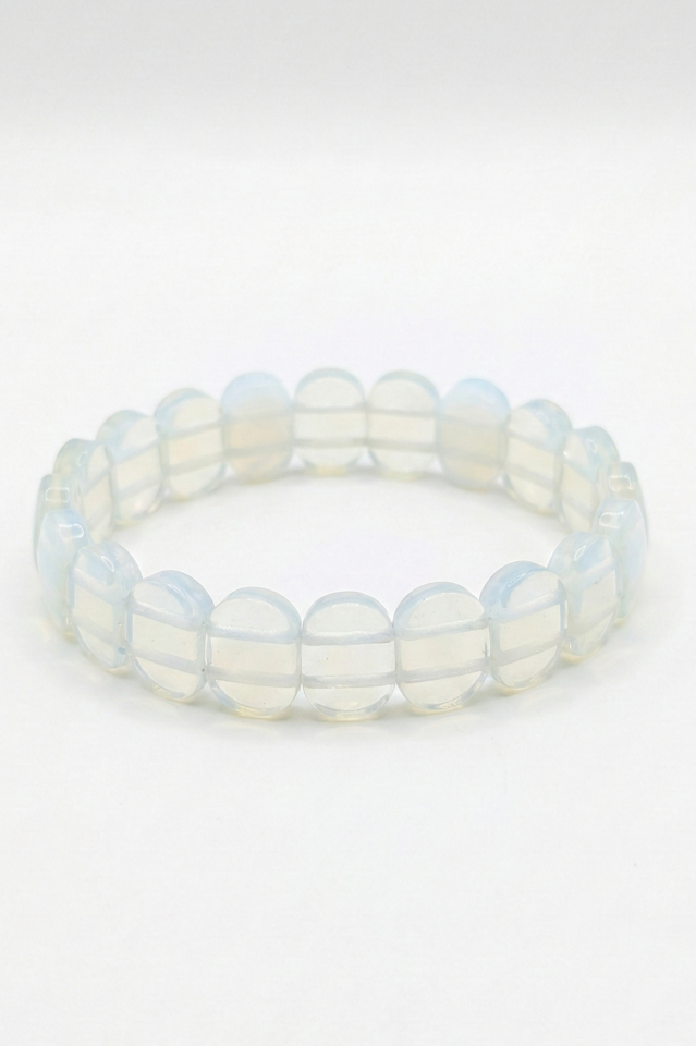 Göz Kamaştırıcı Opalit Disk Kesim Bileklik