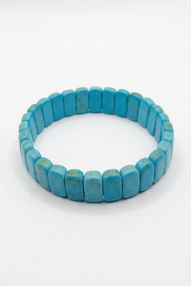Hakiki Turkuaz Taşı Bilezik - Strese Karşı Koruma