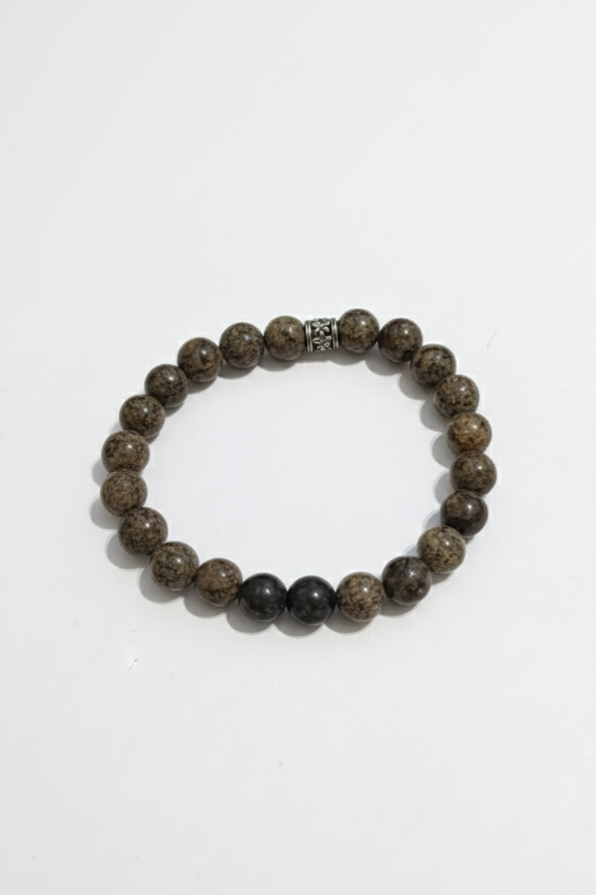 Topraklanma ve Denge: Benekli Jasper Doğal Taş Bileklik
