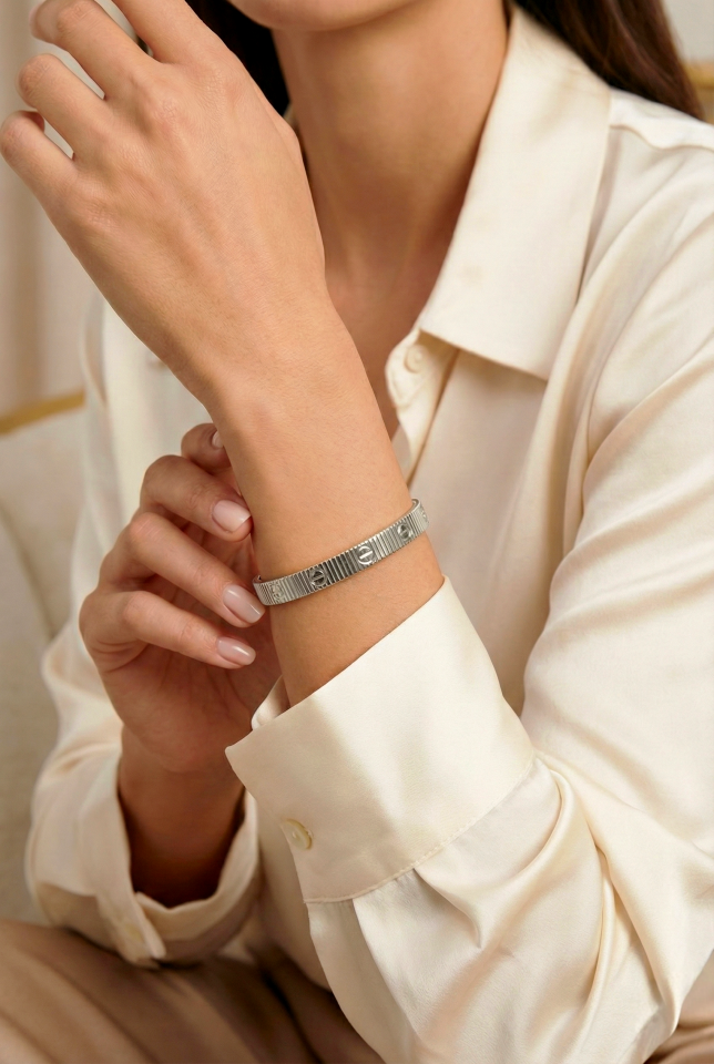 Çelik Marka Bileklik Silver