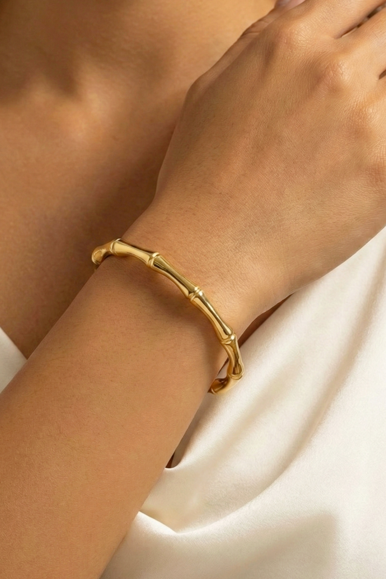 Çelik Yarım Bambu Bileklik