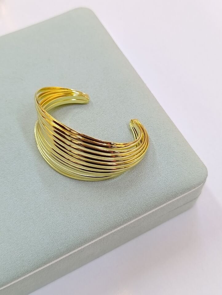 Çelik 14 K Kelepçe Bileklik