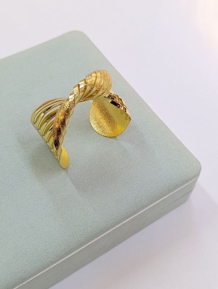 Çelik 14 K Kelepçe Bileklik