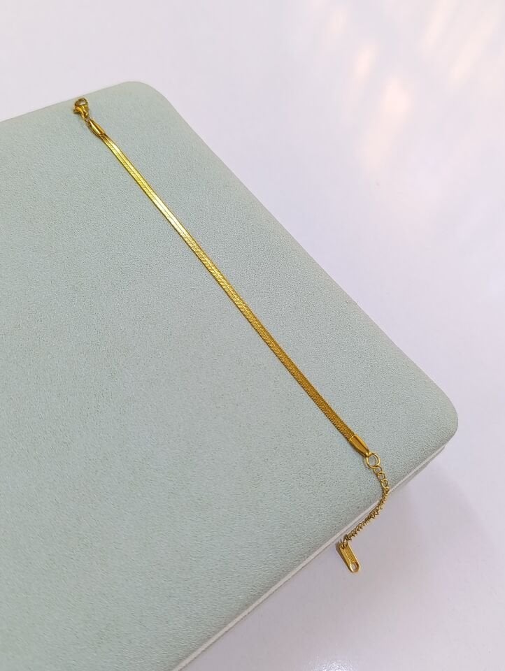 Çelik Yassı Zincir Bileklik