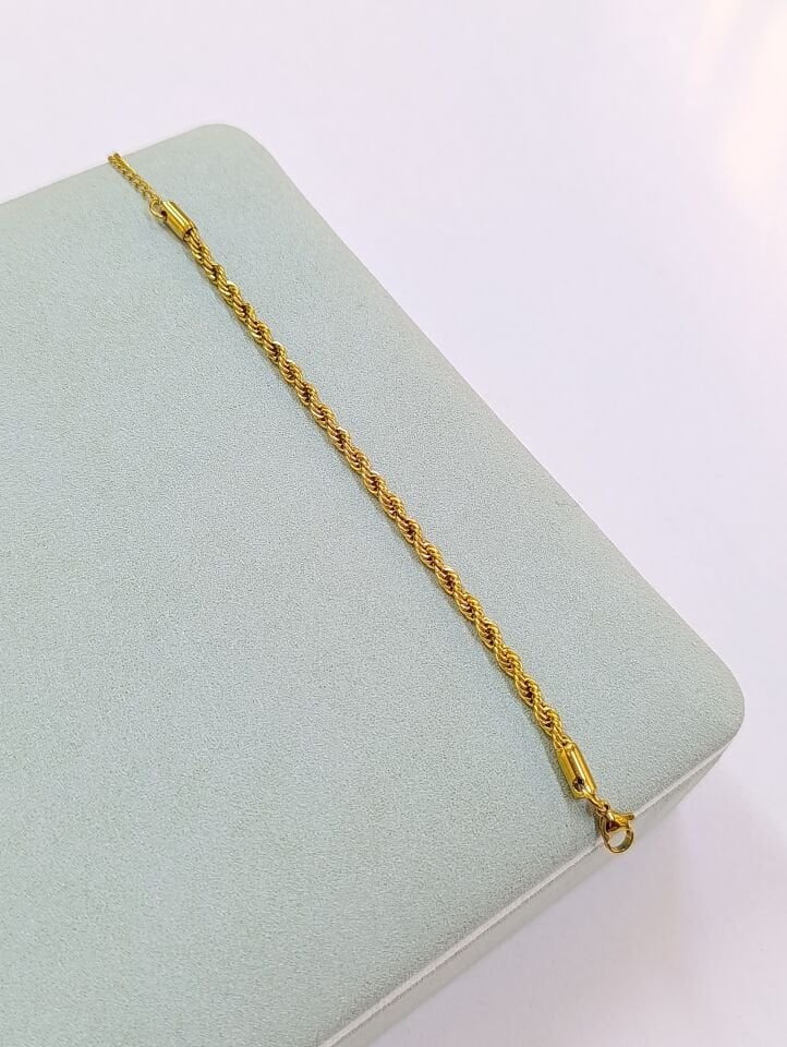 Çelik Burgu Bileklik Gold