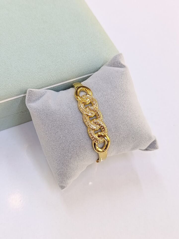 Çelik 14 K Kelepçe Bileklik