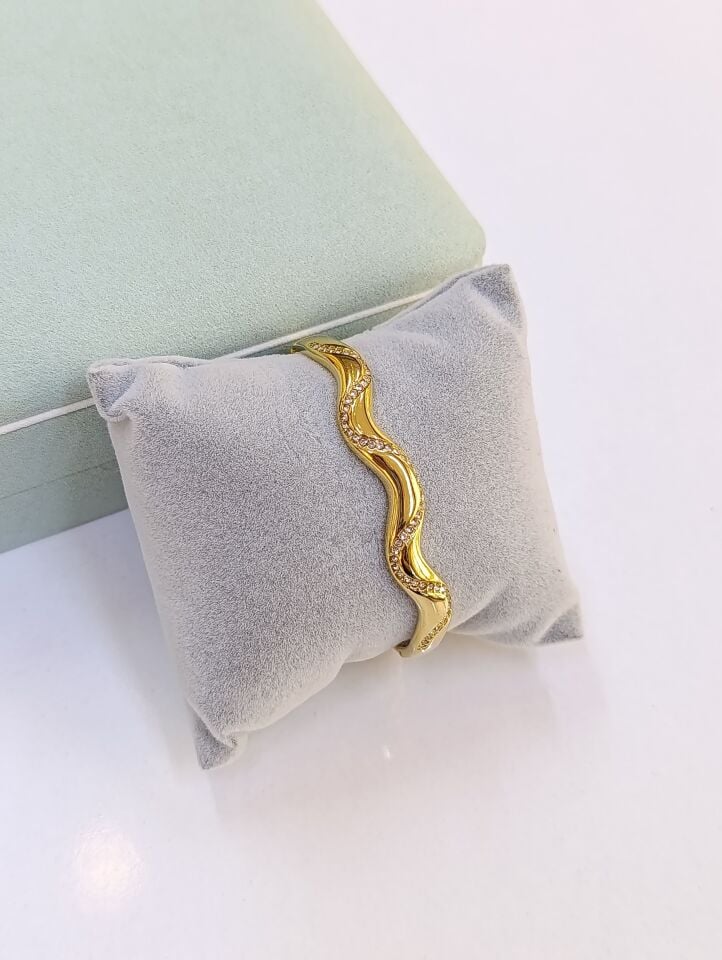 Çelik 14 K Kelepçe Bileklik