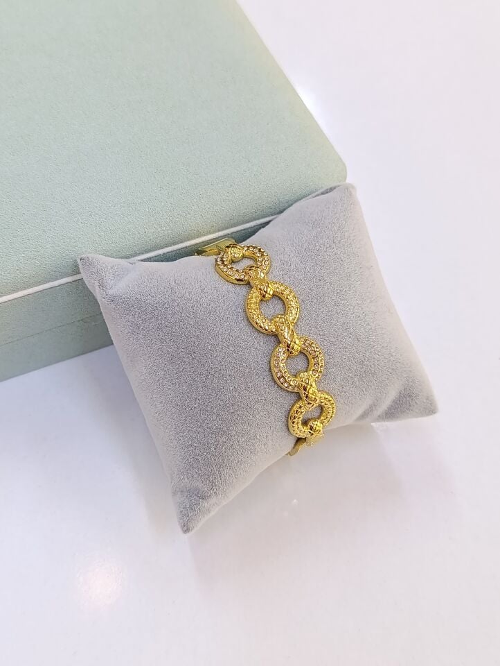 Çelik 14 K Kelepçe Bileklik