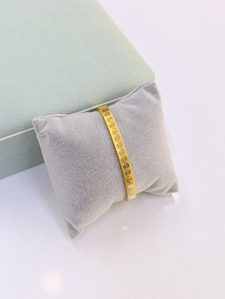 Çelik 14 K Kelepçe Bileklik