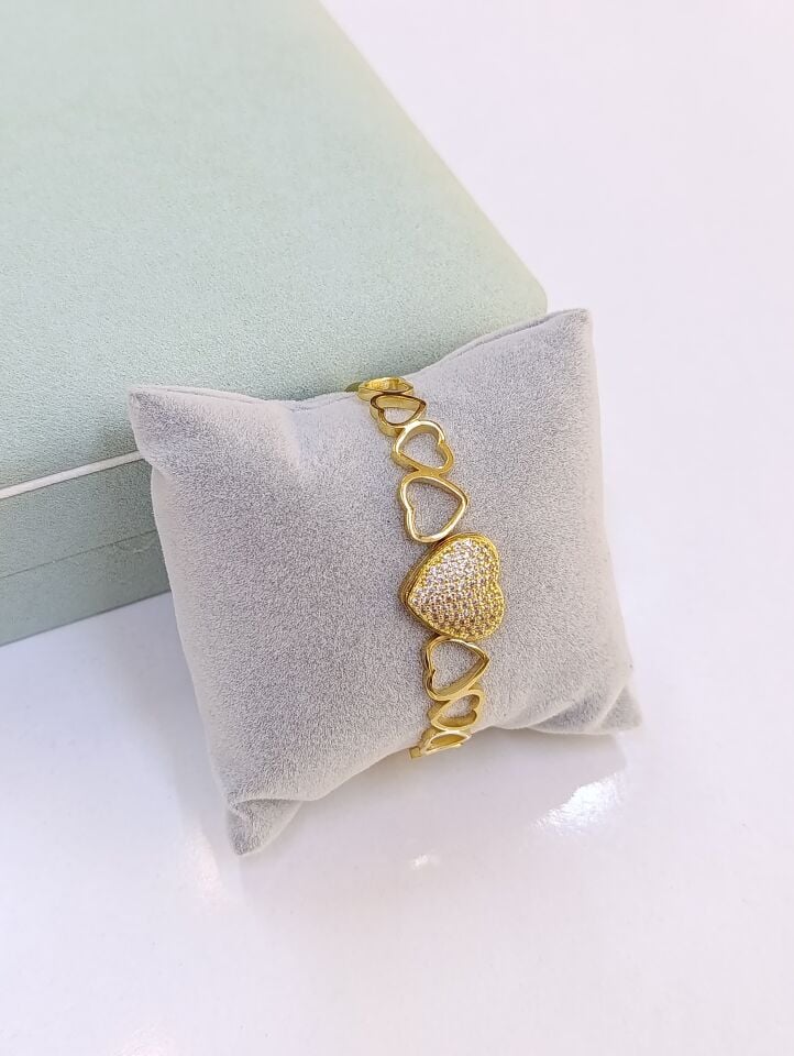 Çelik 14 K Kelepçe Bileklik