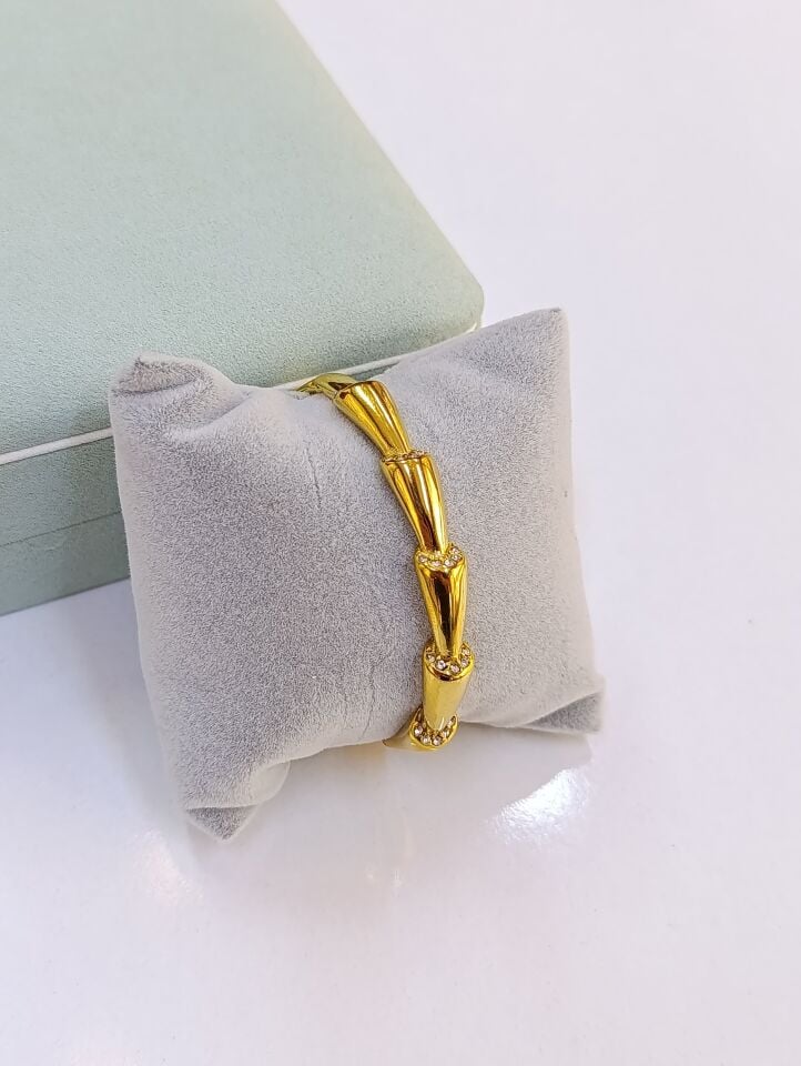 Çelik 14 K Kelepçe Bileklik