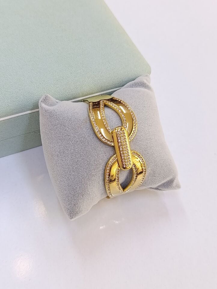 Çelik 14 K Kelepçe Bileklik