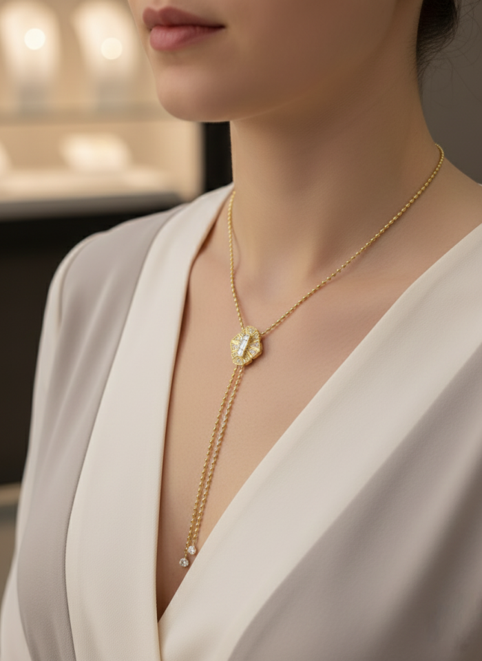 Çelik Asansörlü Kolye