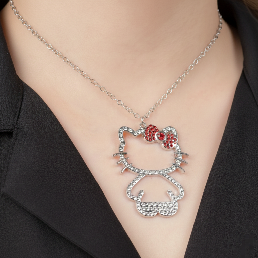 Çelik Hello Kitty Kolye